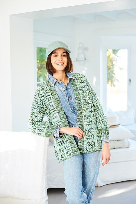 Crochet Cardigans in Stylecraft Batik Elements Swirl DK and Life DK 10051