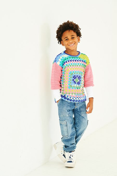 Crochet Sweaters in Stylecraft Merry Go Round DK & Special DK 10196