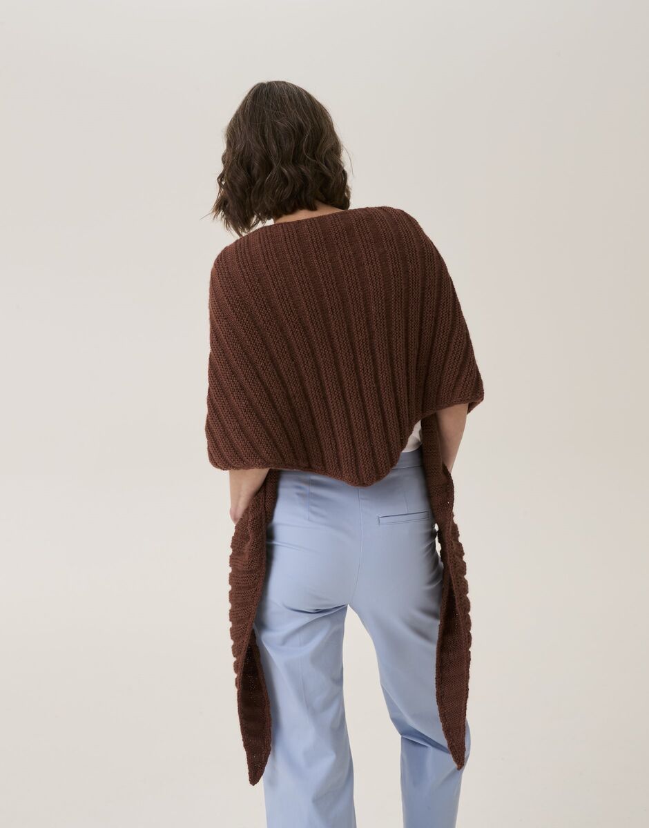 Clam Shell Ribbed Shawl in Sirdar Loveful Bio Blend 10919