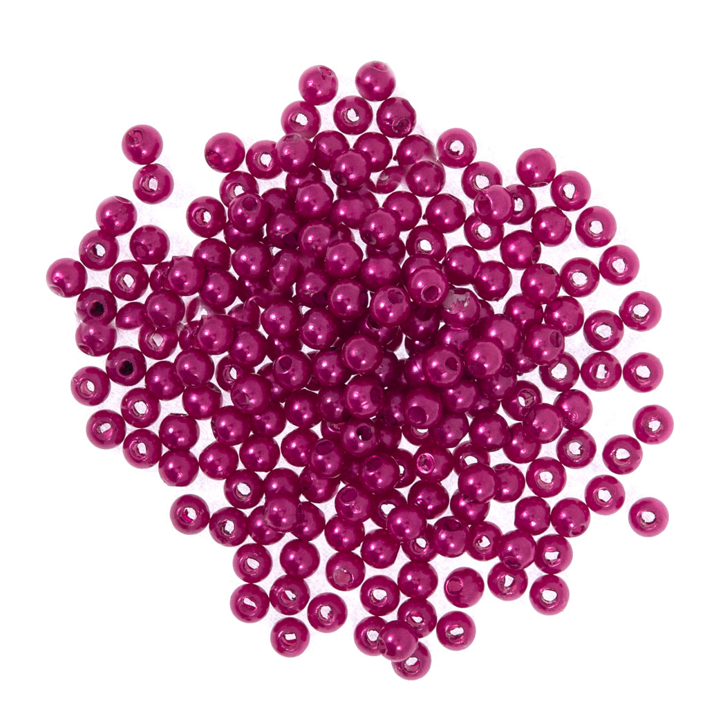 Trimits Pearl Beads 6mm: Fuchsia