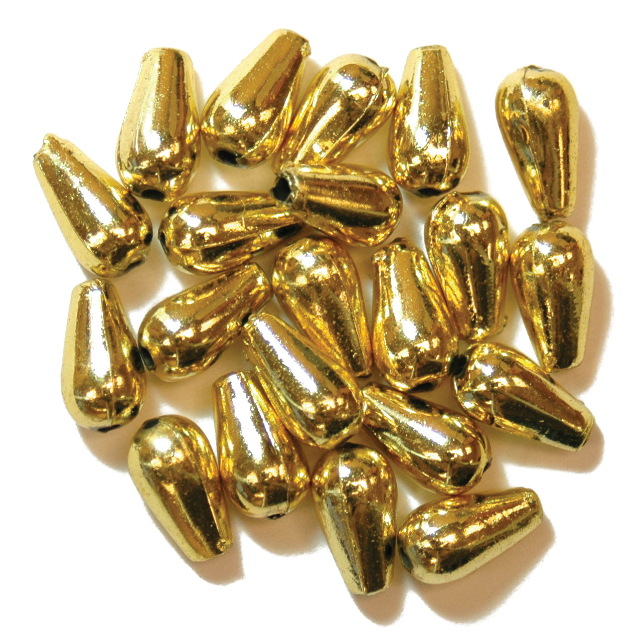 Trimits Pearl Drop Beads 6mm x 9mm: Gold