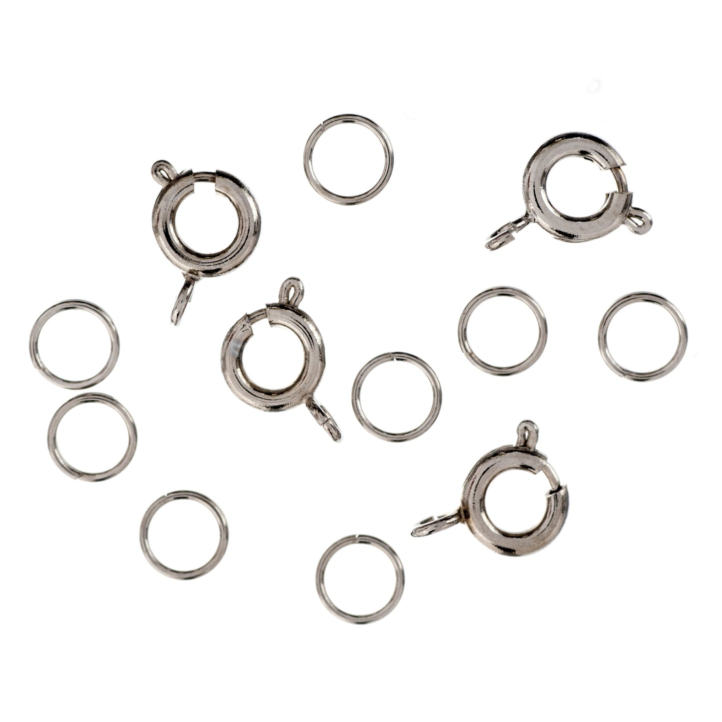 Trimits Bolt and Spring Rings: Silver