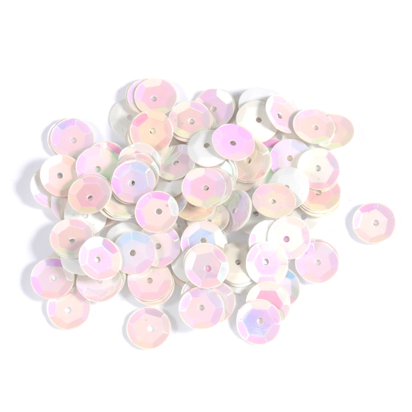 Trimits Cup Sequins 8mm: White