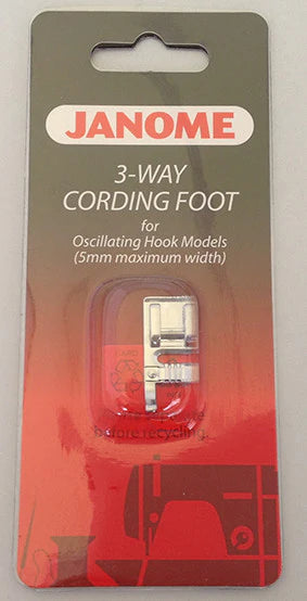 Janome 3-Way Cording Foot for Oscillating Hook Models Cat A