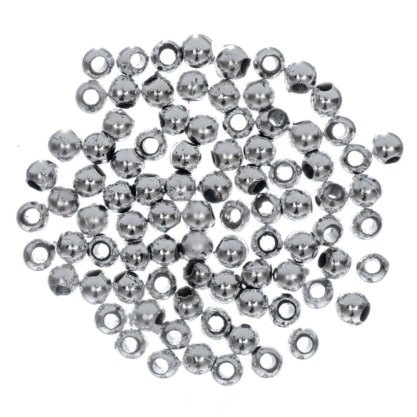 Trimits Plated Beads 3mm: Silver