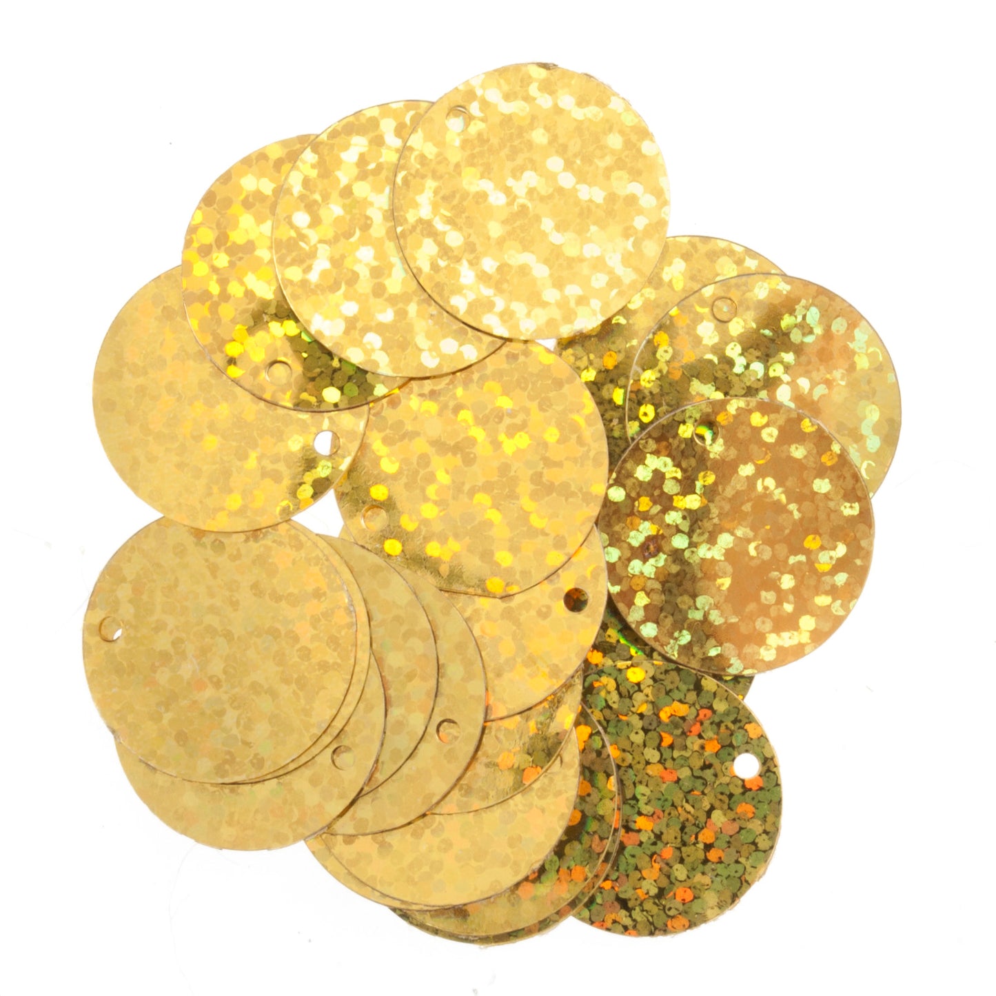 Trimits 20mm Flat Holographic Sequins: Gold