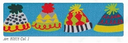 Bobble Hat Satin Ribbon 25mm: Blue