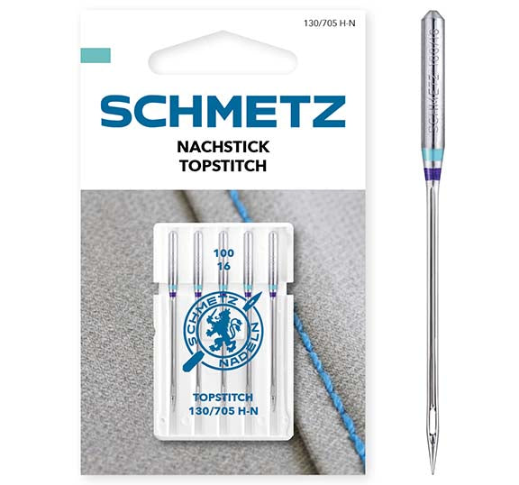 Schmetz Topstitch Sewing Machine Needles 100/16