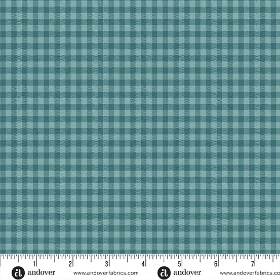 Quiltessential Minis by Laundry Basket Quilts: Mini Gingham - Peacock