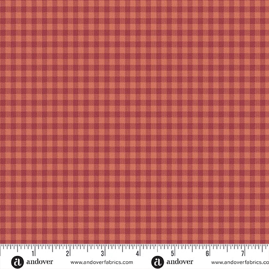 Quiltessential Minis by Laundry Basket Quilts: Mini Gingham - Blood Orange