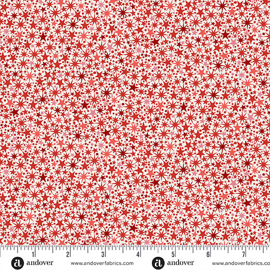 The Nutcracker by Makower: Twinkle - Cream and Red