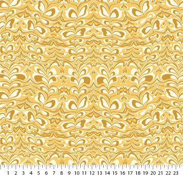 Dreamscape by Josephine Kimberling for Figo Fabrics: Marbleous - Yellow (90571-50)