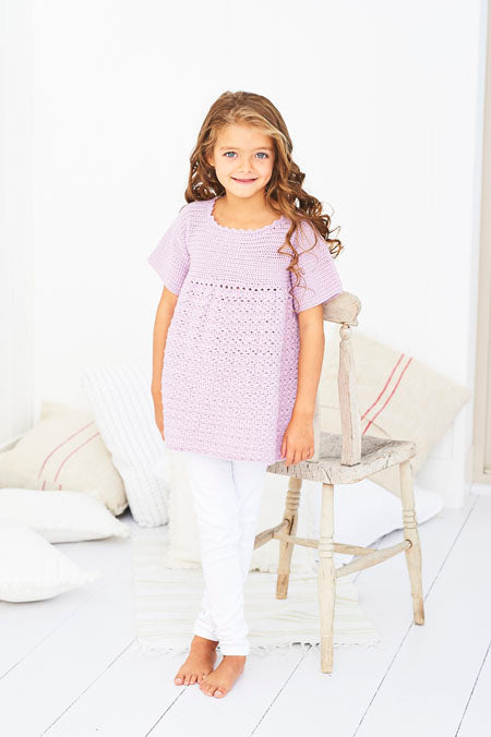 Crochet Cabbage Patch Dress in Stylecraft Bambino DK 9607