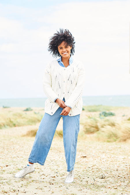 Sweater and Cardigan in Stylecraft Softie 9816 (printed pattern)