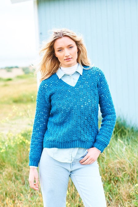 Crochet Filet Jumpers in Stylecraft Bellissima and Special DK 9967