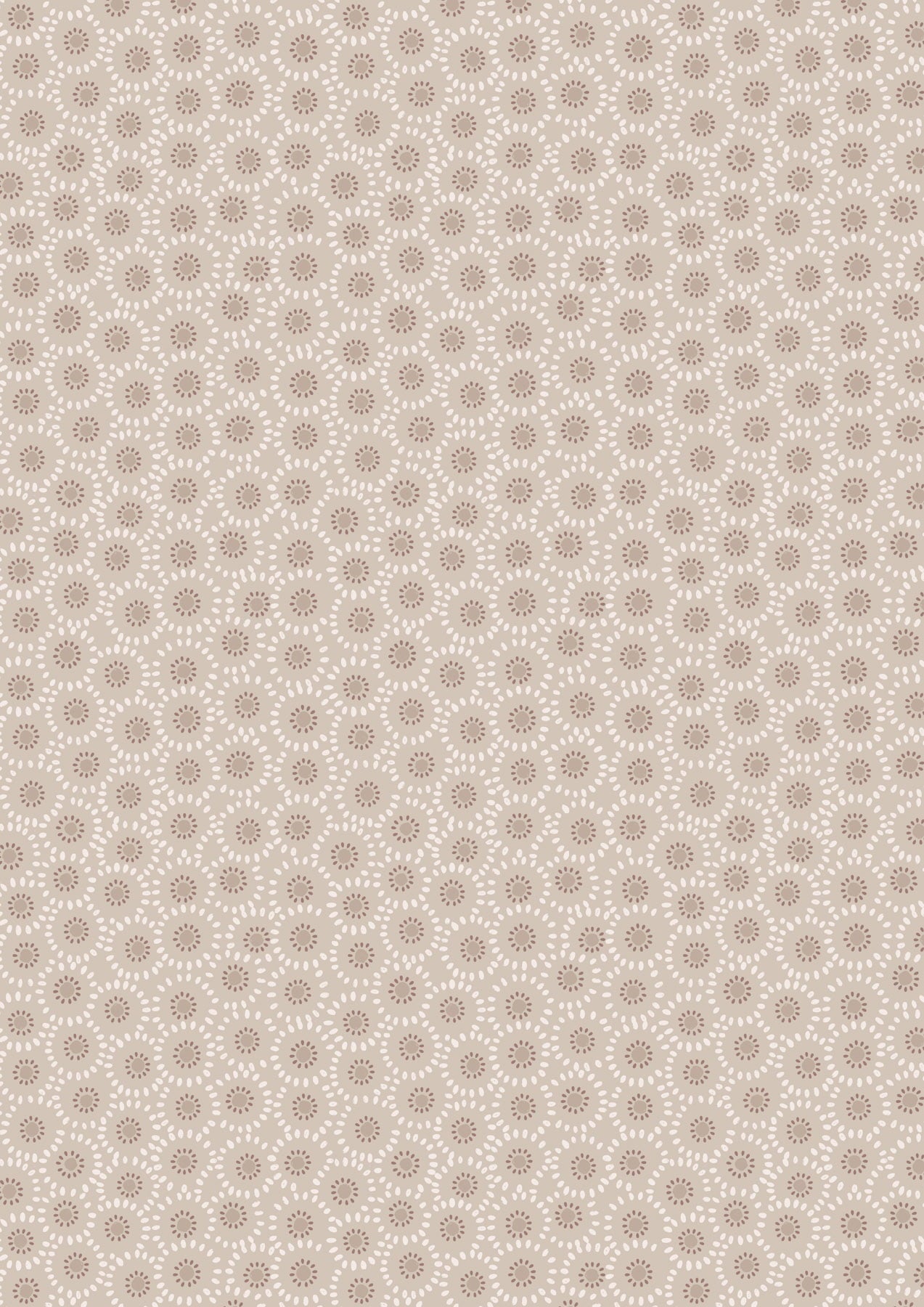 Shinrin Yoku by Lewis and Irene: Small Flower on Warm Natural (A640.1)