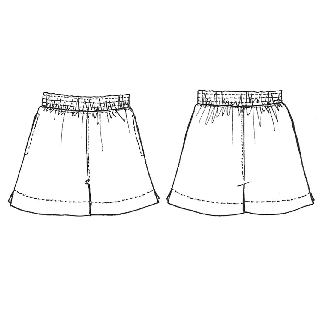 Bailee Shorts by Tessuti (paper sewing pattern)