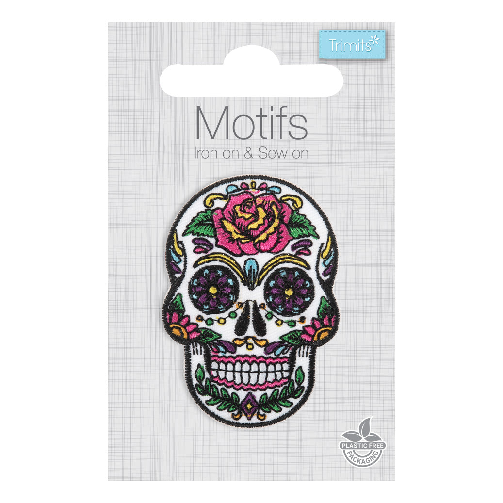 Trimits Sugar Skull Iron-on/Sew-on Motif
