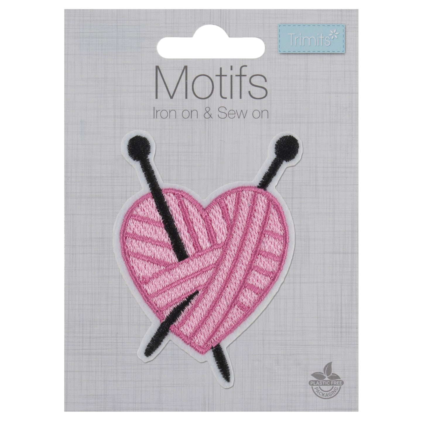 Trimits Knitted Heart Iron-on/Sew-on Motif