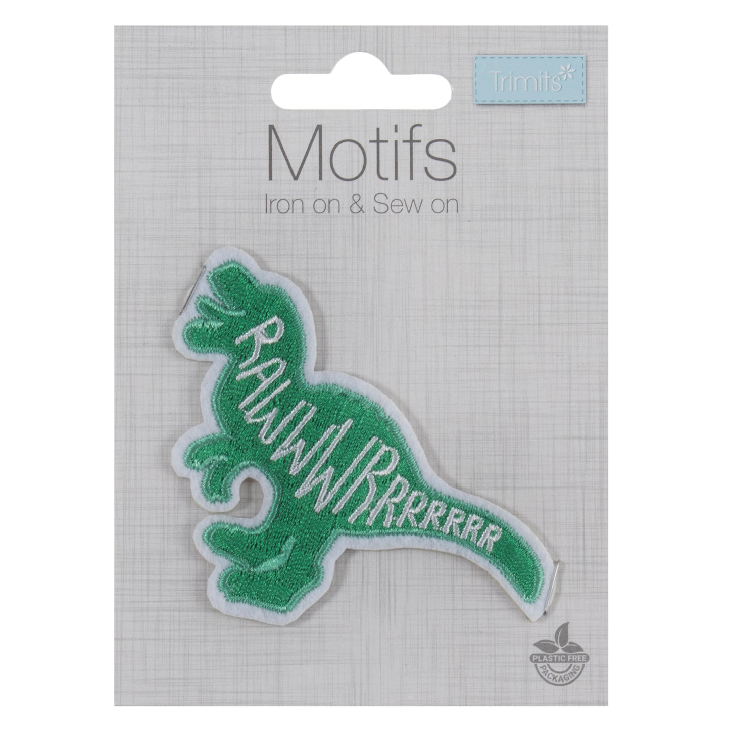 Trimits Roar Dinosaur Iron-on/Sew-on Motif
