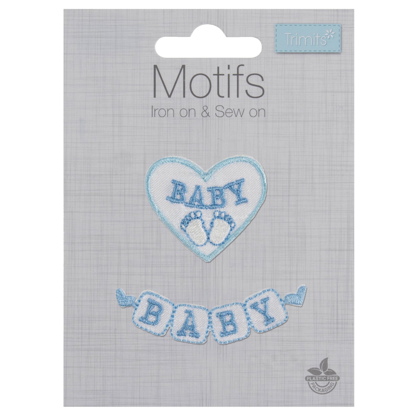 Trimits Blue Baby Blocks Iron-on/Sew-on Motif