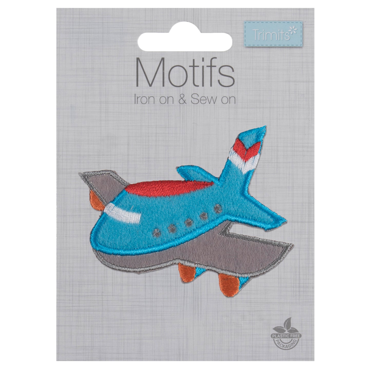 Trimits Plane Iron-on/Sew-on Motif