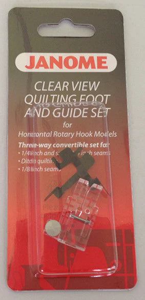 Janome Clear View Quilting Foot and Guide Set for Horizontal Rotary Hook Models Cat B/C