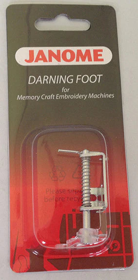 Janome Darning/Free Motion Embroidery Foot for Memory Craft Embroidery Machines/Cat C Models