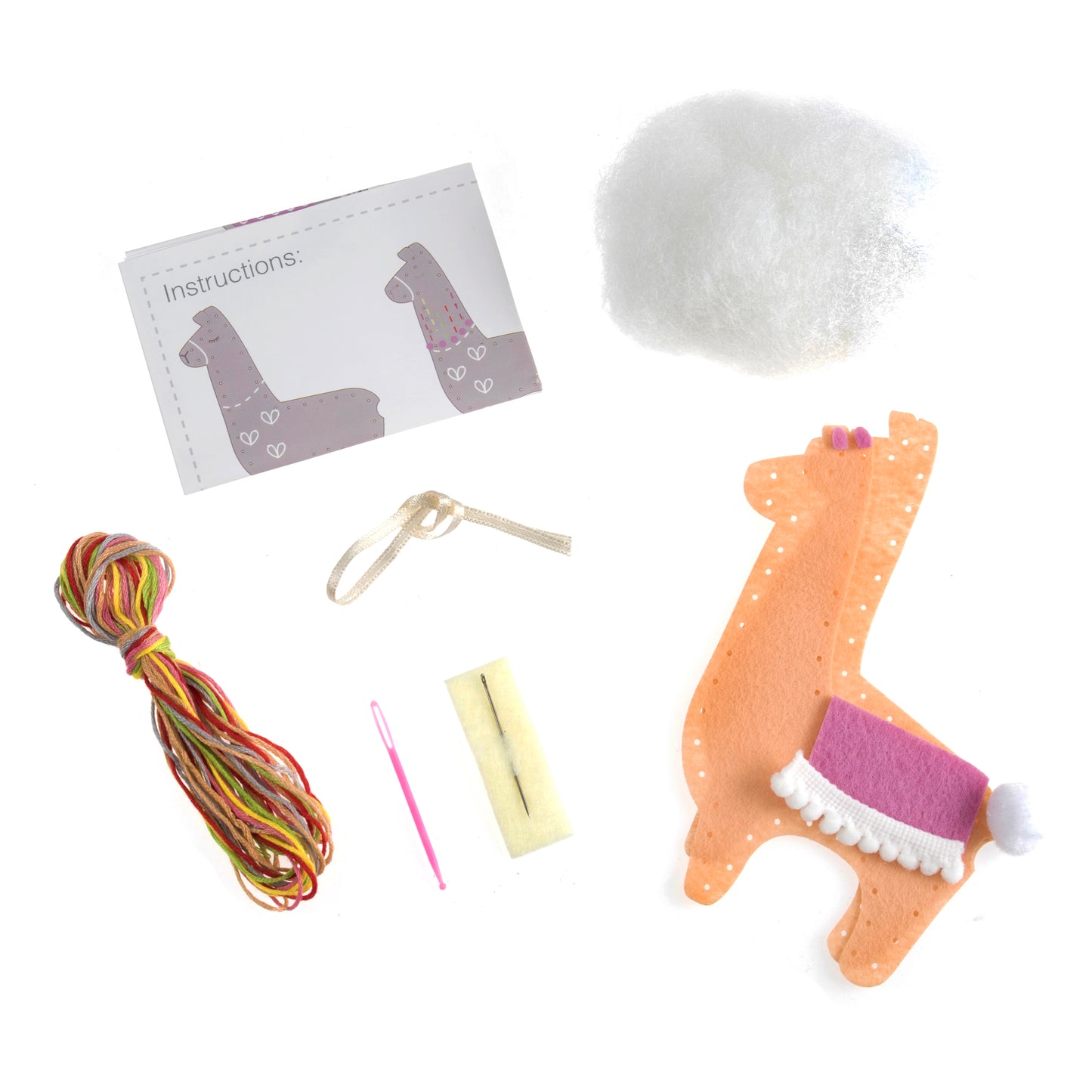 Trimits Make Your Own Llama Felt Decoration Kit