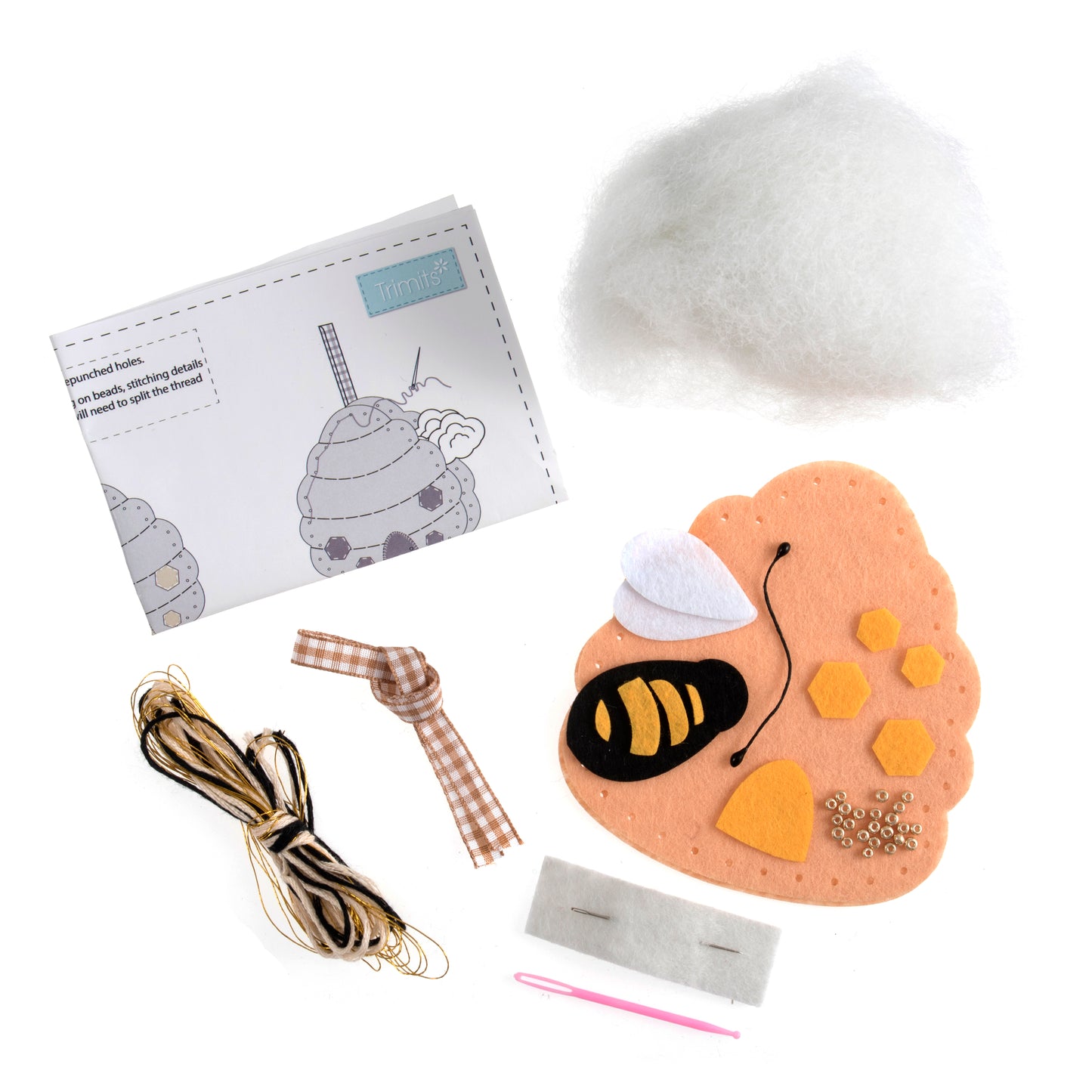 Trimits Make Your Own Bee Hive Felt Decoration Kit