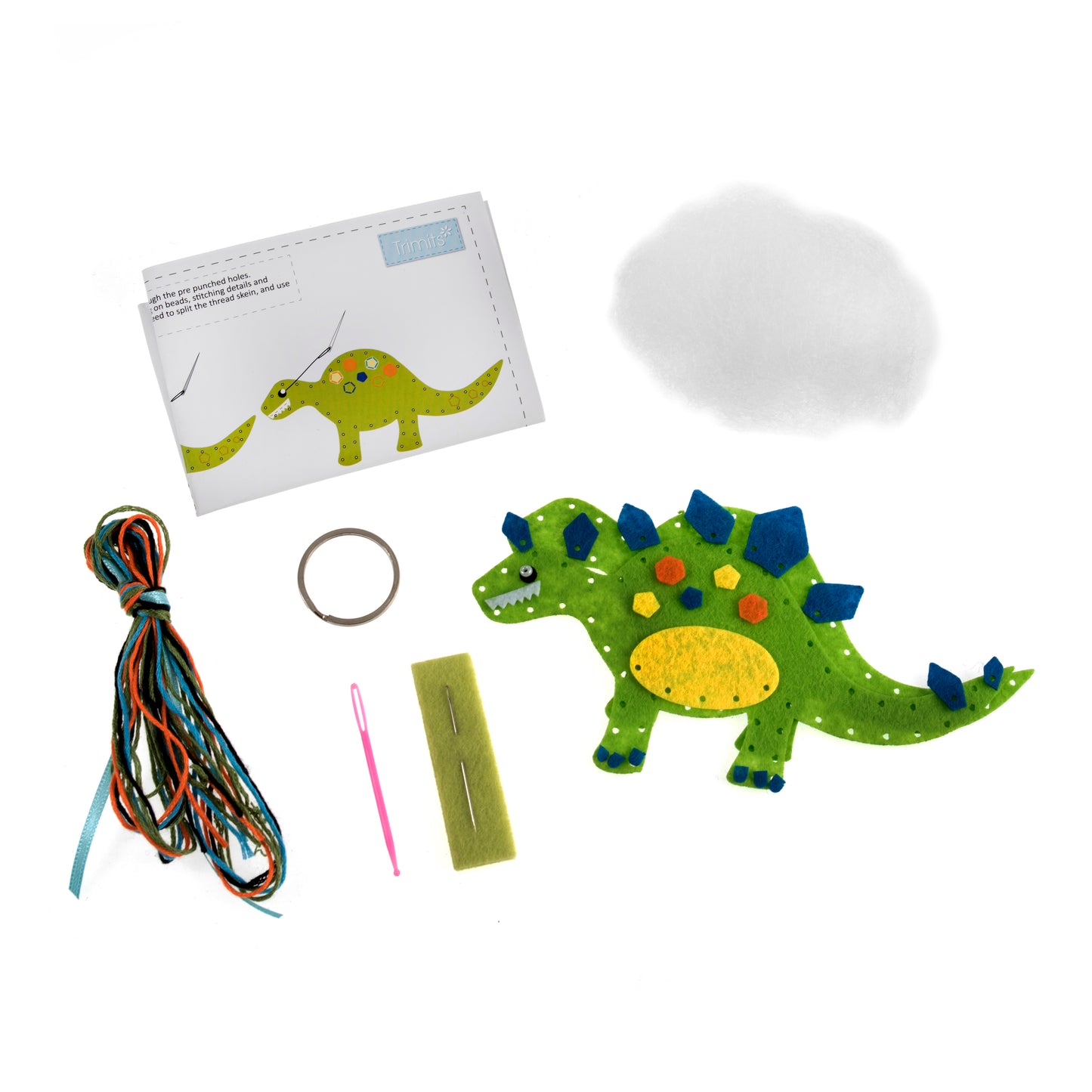 Trimits Make Your Own Dinosaur Felt Decoration Kit