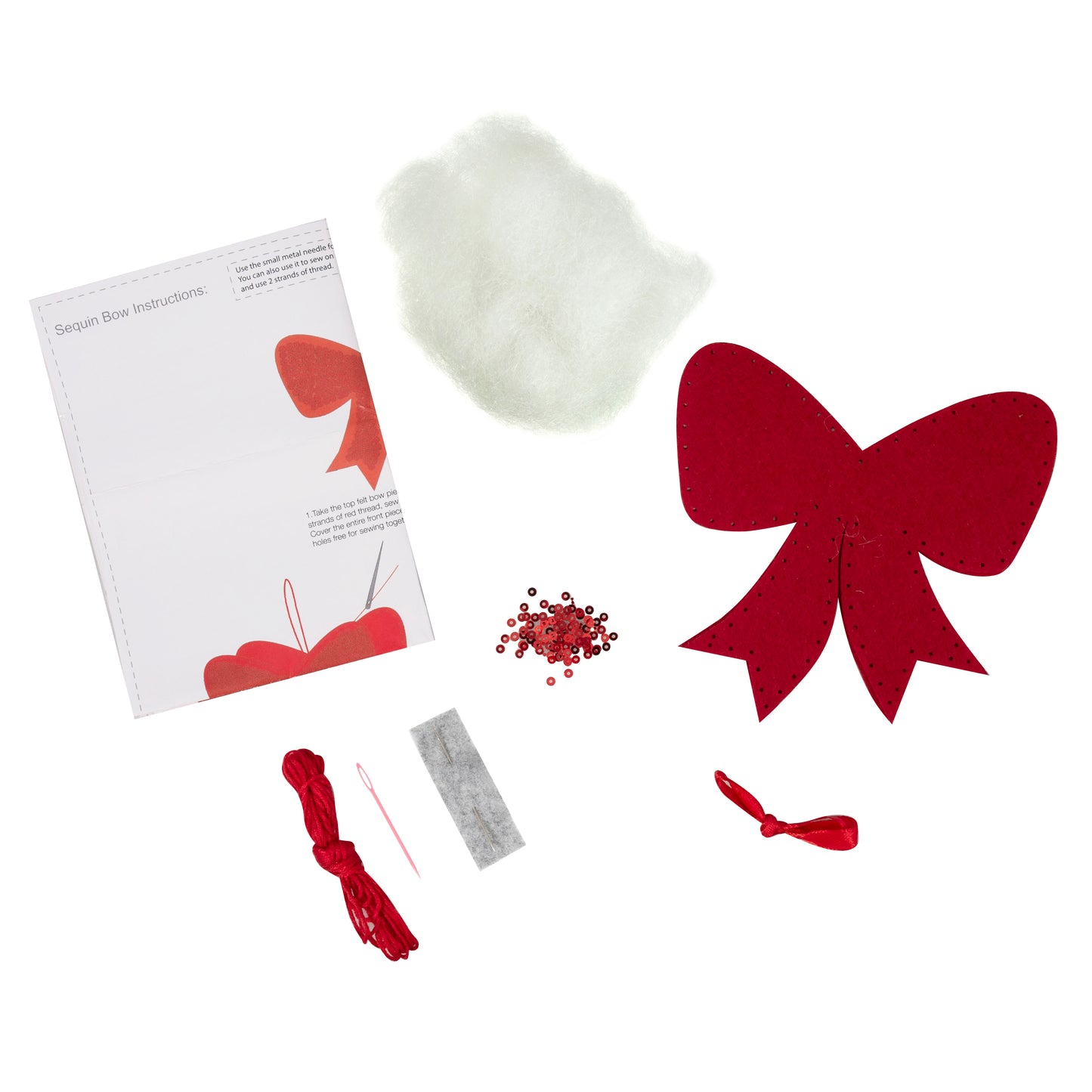 Trimits Make Your Own Christmas Sequin Bow Felt Decoration Kit