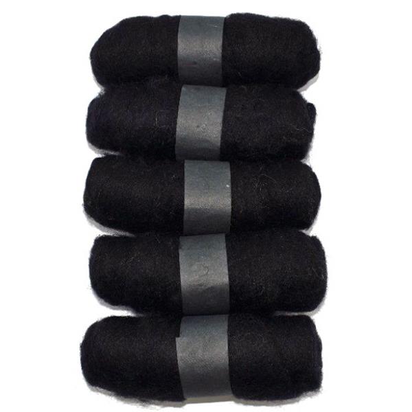 Habico Felting Fibre Wool: Black
