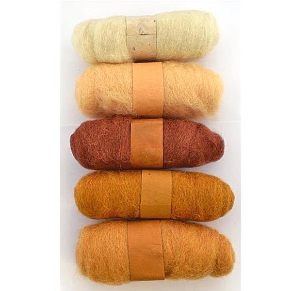 Habico Felting Fibre Wool: Creams