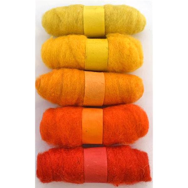 Habico Felting Fibre Wool: Yellows