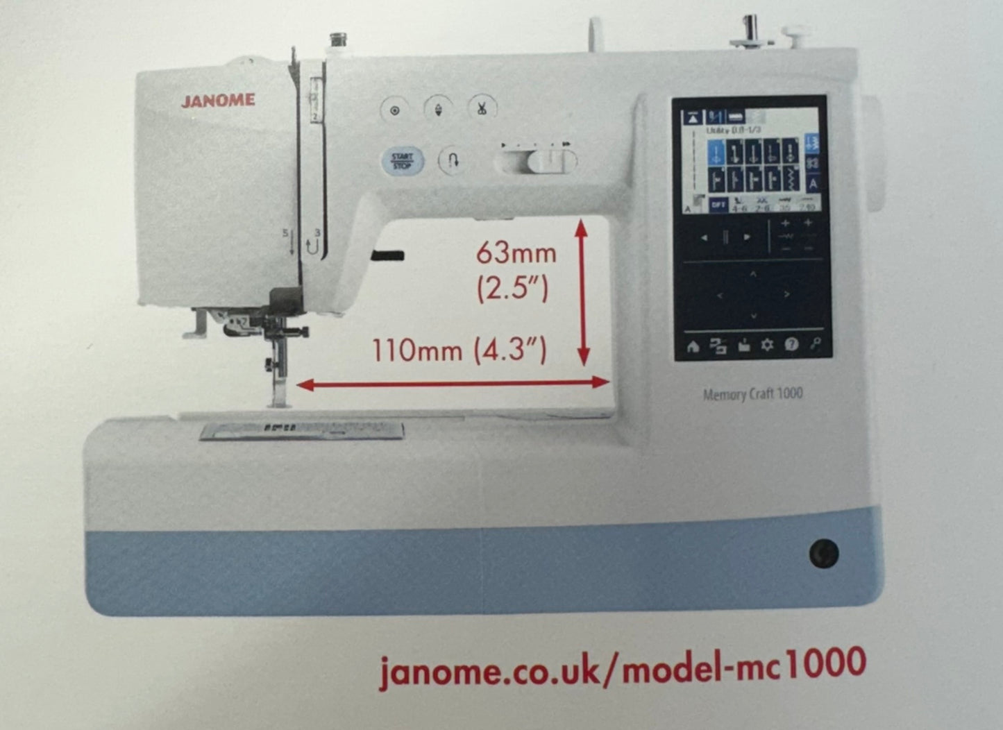 Janome MC100E Embroidery Machine
