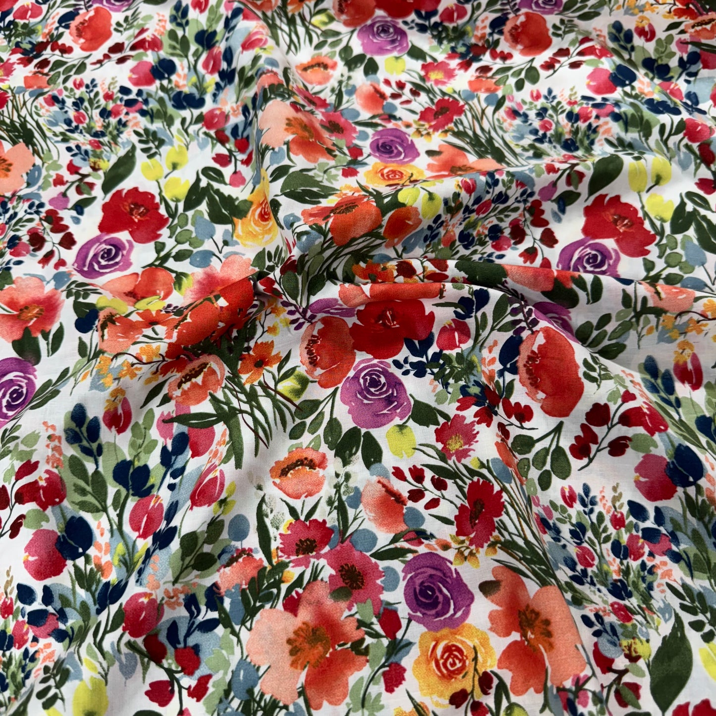 Floral Pima Cotton Lawn