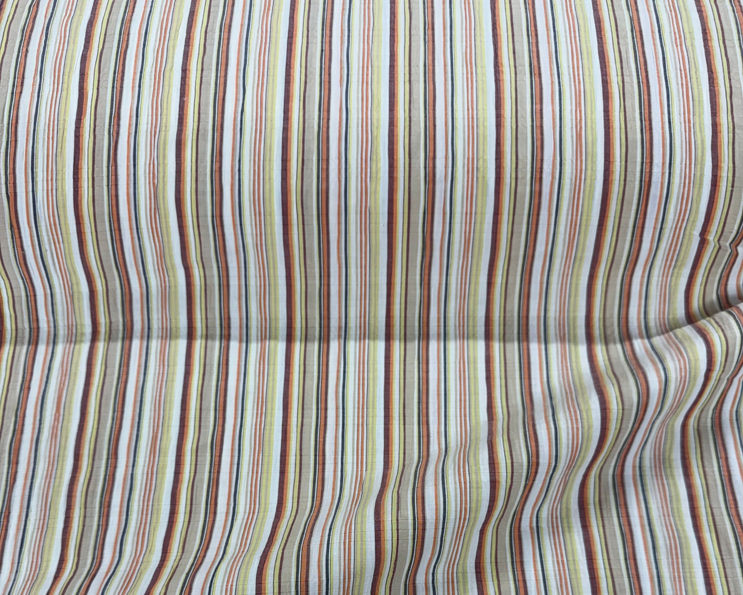 Autumnal Stripe Polycotton