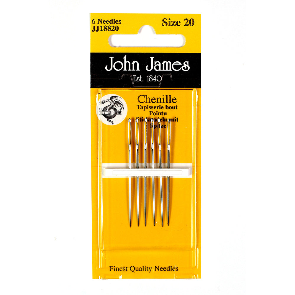 John James Chenille Hand Sewing Needles - sizes 18-24 (JJ18884)