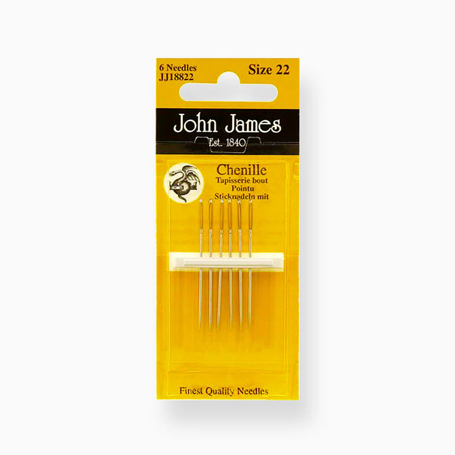 John James Chenille Hand Sewing Needles - size 22 (JJ18822)