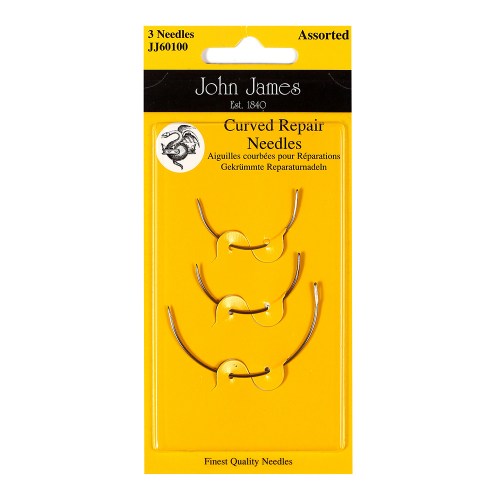 John James Curved Repair Hand Sewing Needles - assorted sizes (JJ60100)