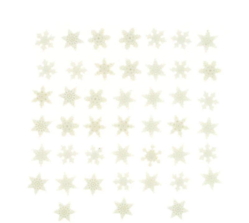 Dress It Up Buttons: Itty Bitty Snowflakes