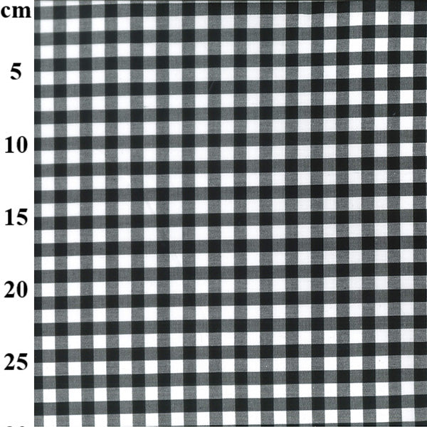 Yarn Dyed Cotton Gingham: Black