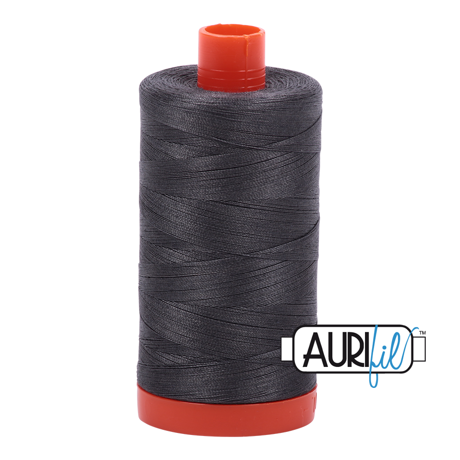 Aurifil Cotton 50wt Thread: Dark Pewter (2630)