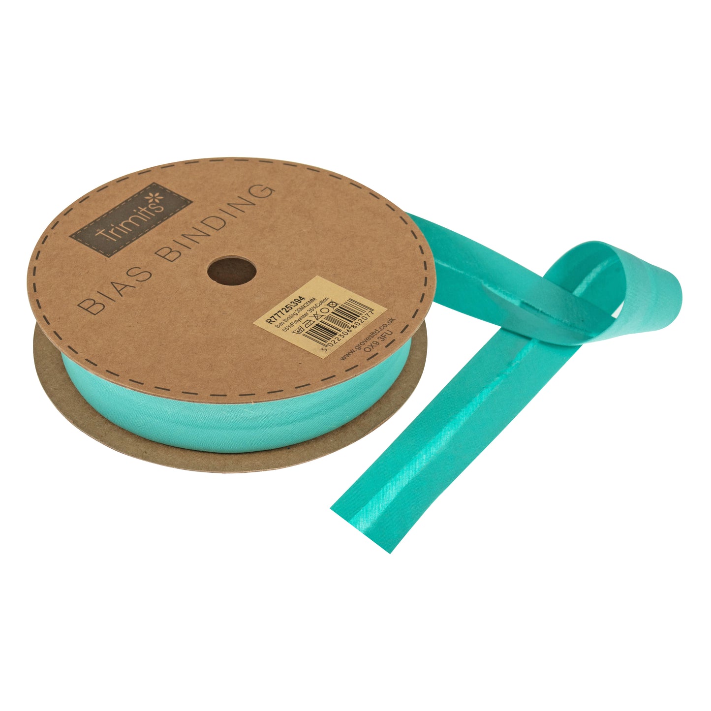 Bias Binding 25mm: Turquoise