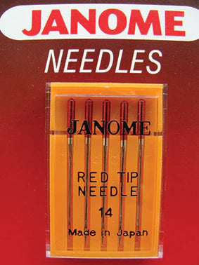 Janome Red Tip Sewing Machine Needles 90/14