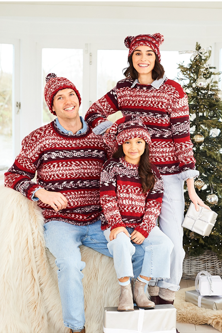 Sweater and Hat in Stylecraft Easy Fair Isle Effect Aran 10072