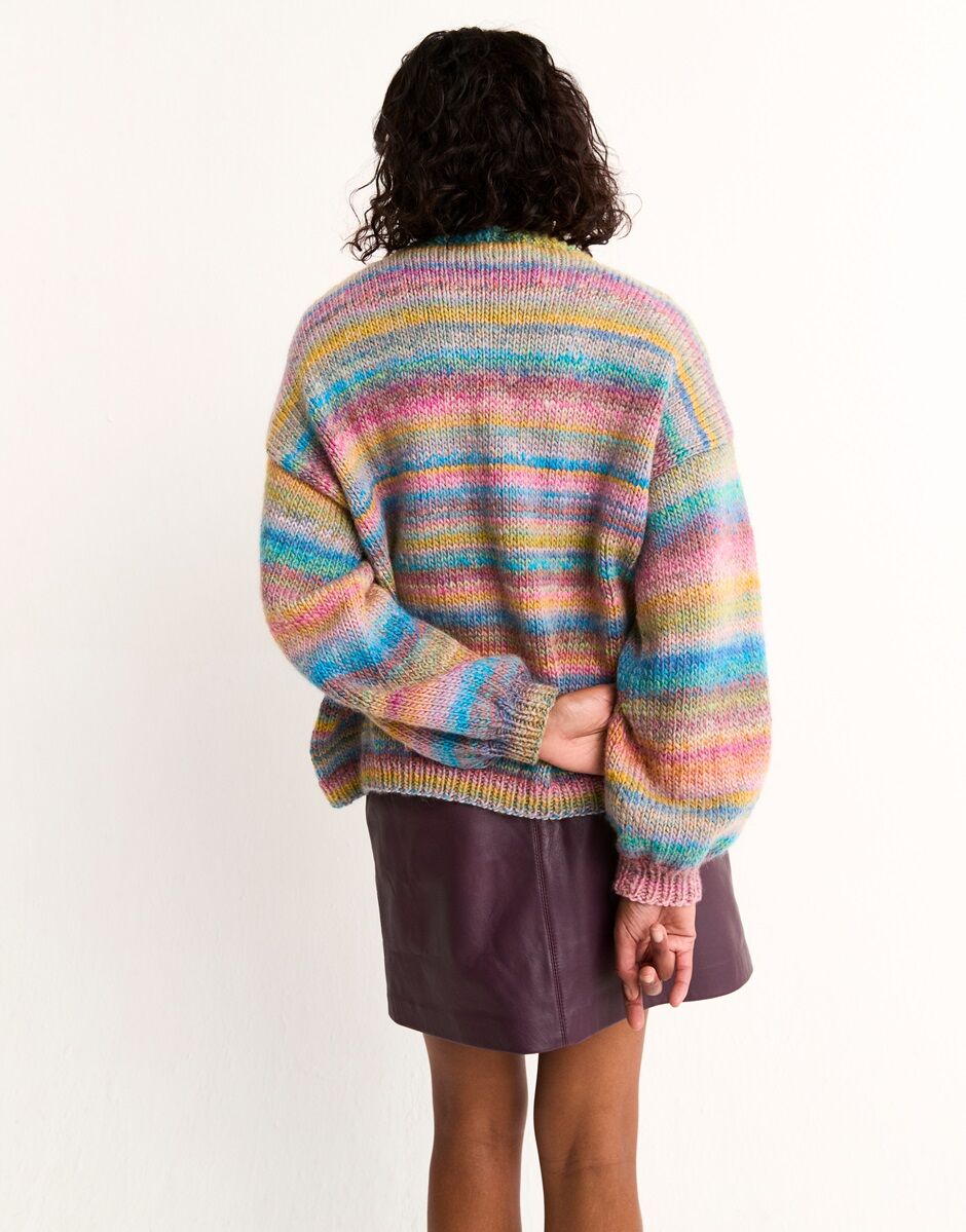 Healing Crystal Cardigan in Sirdar Jewelspun with Wool Chunky (10801)