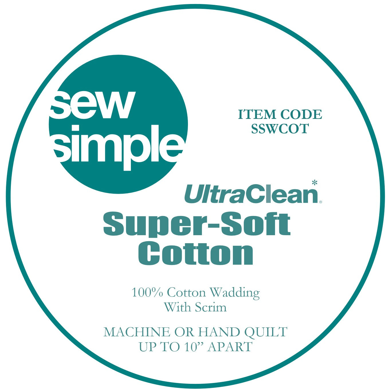 Sew Simple Supersoft 100% Cotton Wadding (90" wide)