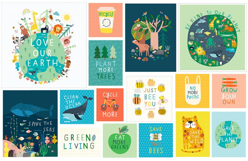 Panel 3: Save the Planet by Sally Payne for Dashwood Studio